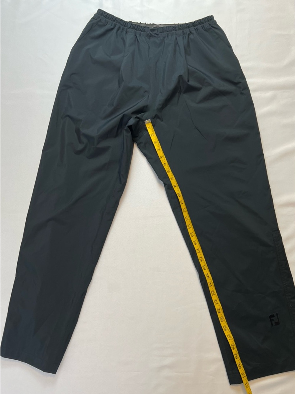 FJ  FootJoy DryJoys Black Hydro Lite Windbreaker Rain Outdoor Golf Pants - Picture 13 of 16